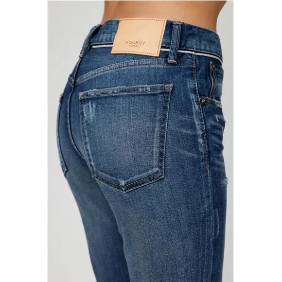 NEW MOUSSY velma skinny jean in blue