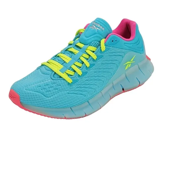 New! MSRP $110, REEBOK Zig Kinetica Running Sneaker Shoes, Aqua, Men 6, Wmn 7.5,