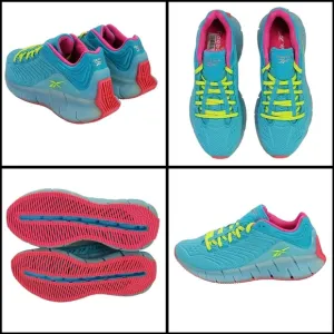 New! MSRP $110, REEBOK Zig Kinetica Running Sneaker Shoes, Aqua, Men 6, Wmn 7.5,
