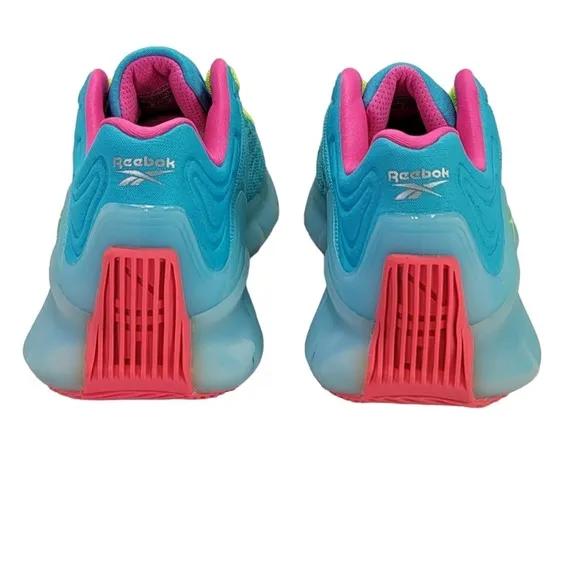 New! MSRP $110, REEBOK Zig Kinetica Running Sneaker Shoes, Aqua, Men 6, Wmn 7.5,