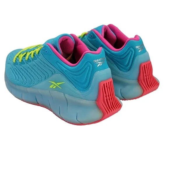 New! MSRP $110, REEBOK Zig Kinetica Running Sneaker Shoes, Aqua, Men 6, Wmn 7.5,