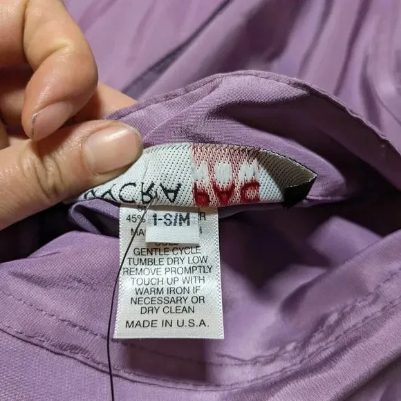 NEW Mycra Pac Purple Donatella Hooded Reversible Rain Coat Small Medium
