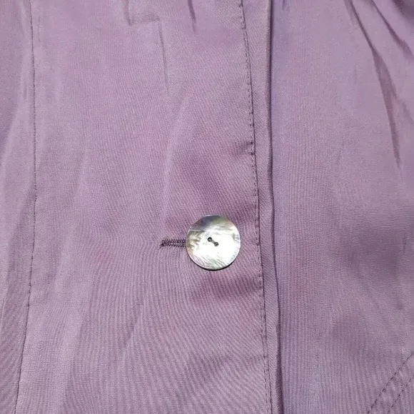 NEW Mycra Pac Purple Donatella Hooded Reversible Rain Coat Small Medium