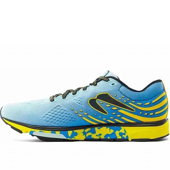NEW NEWTON RUNNING men's kismet 8 running shoes in blue/yellow