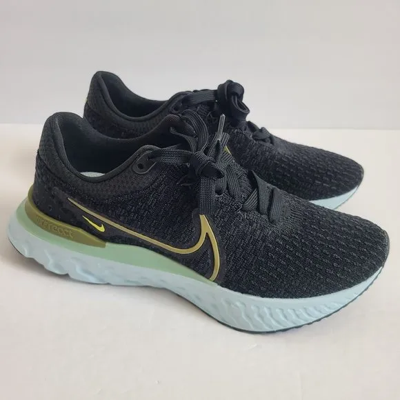 NEW Nike React Infinity Run Flyknit 3 Running Shoes DH5392-300 Size 6.5 Black