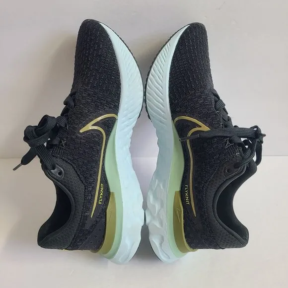 NEW Nike React Infinity Run Flyknit 3 Running Shoes DH5392-300 Size 6.5 Black