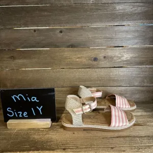 New‎ NWOB Big Kids Mia Esmee Peach/Off White Sandal Sandals Size 1 Y