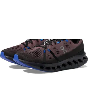 NEW ON RUNNING men's cloudsurfer running shoes in black/cobalt