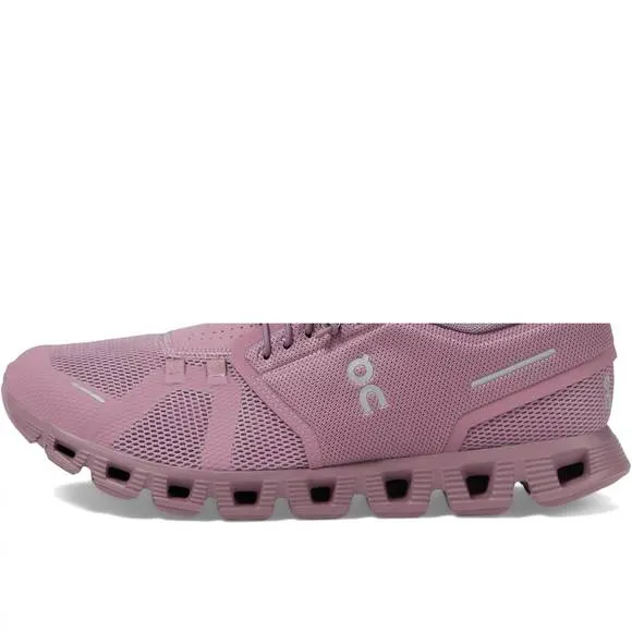 NEW ON RUNNING women's cloud 5 running shoes in fig/quartz