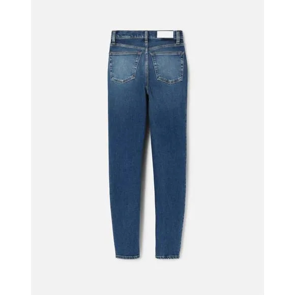 NEW RE/DONE high rise skinny jeans in azzurro