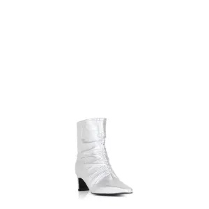 NEW REIKE NEN women's rushy leather ankle boots in silver
