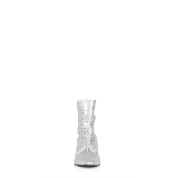 NEW REIKE NEN women's rushy leather ankle boots in silver