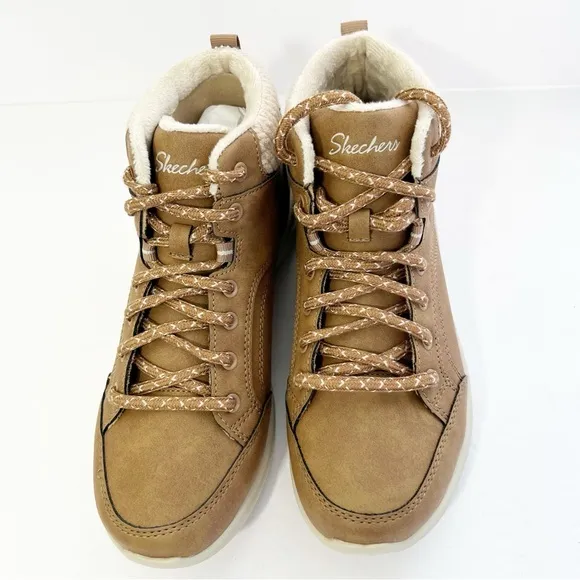 NEW Skechers Women's Ultra Flex 2 Casual Mix Chestnut Boots Size 9 NWT