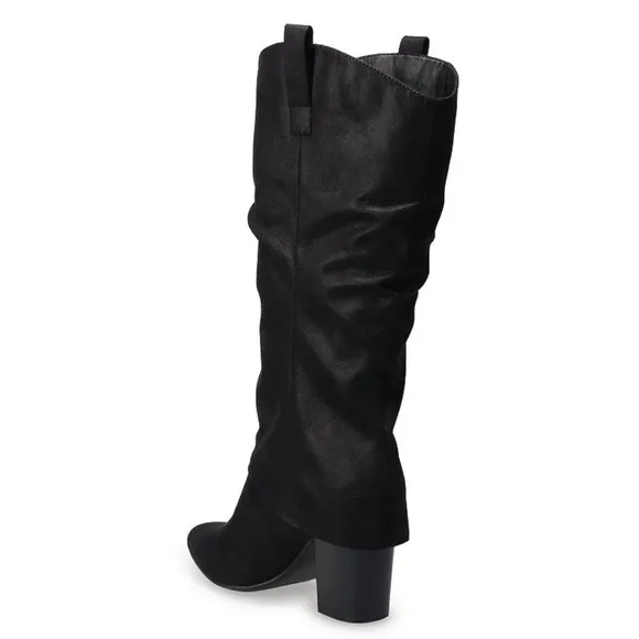 NEW SO Julee Women's Black Sz 8.5 Tall Dress Boots