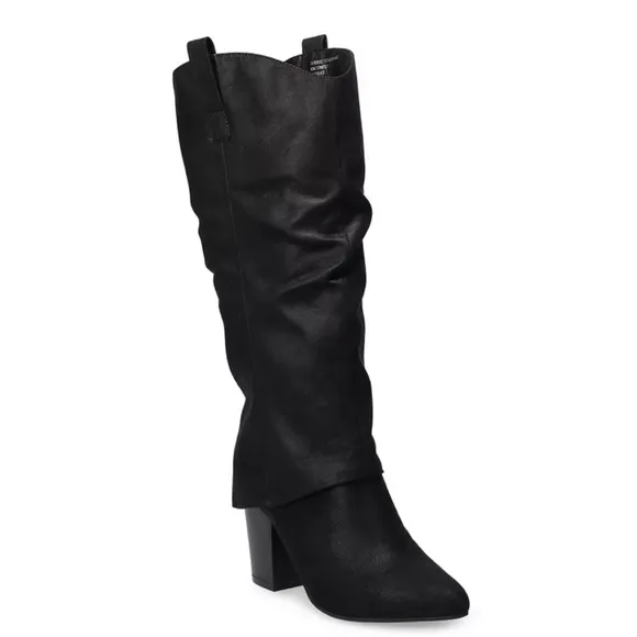 NEW SO Julee Women's Black Sz 8.5 Tall Dress Boots