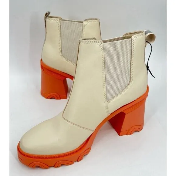 NEW Sorel Women's Brex Heel Chelsea Bootie Ceramic/Orange Size 11 New In Box