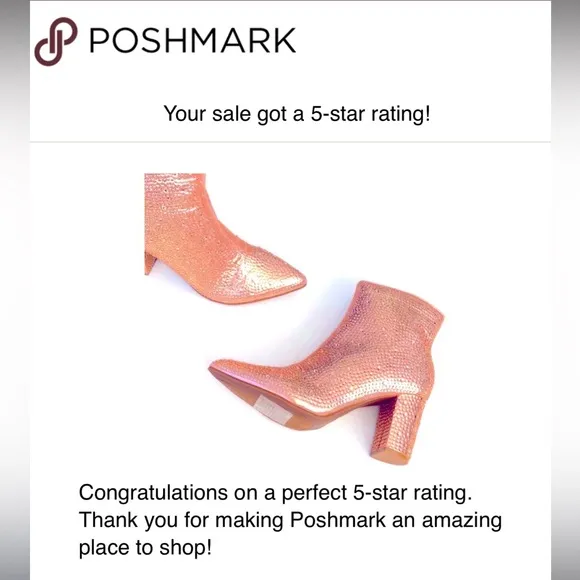 New Sparkle Glam Rosegold Rhinestone Boots