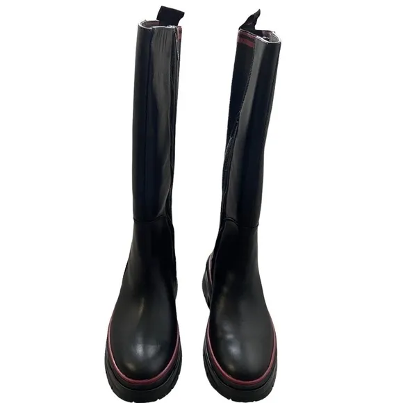 New Timberland Malynn Tall Waterproof Boots Black Knee High size 7