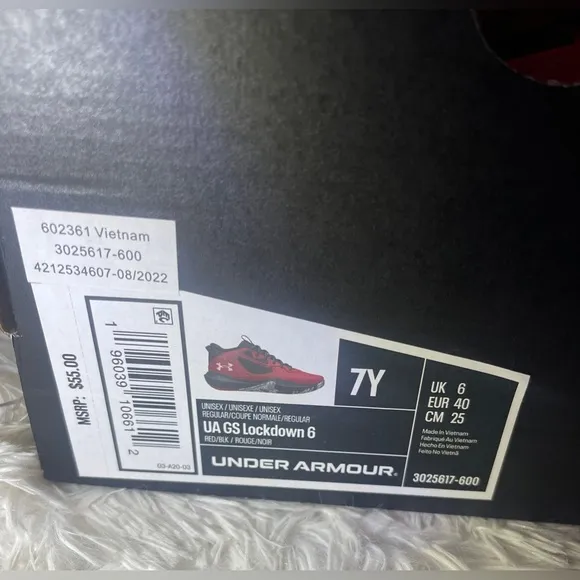 New!! Under Armour Lockdown Big Kids' Basketball Shoes