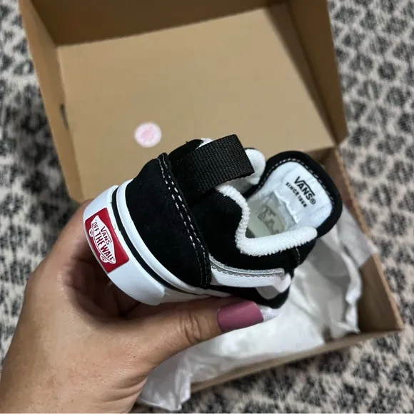 New VANS Knu Skool Elastic Lace Little Kids Shoes Toddler Size 6