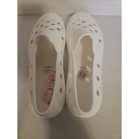New Vans Slip-On Mule TRK Marshmallow White Sneakers Water Shoe Sandals 2023 NWT