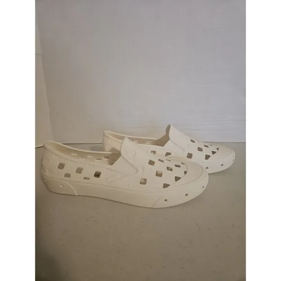 New Vans Slip-On Mule TRK Marshmallow White Sneakers Water Shoe Sandals 2023 NWT