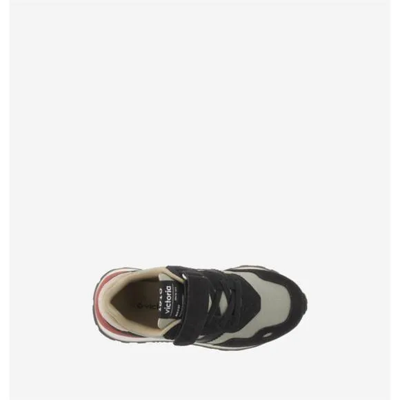 NEW VICTORIA SHOES kid's viento sneaker in black/sage