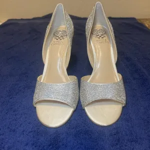 NEW VINCE CAMUTO Aliandry2 Rhinestone Slip On Heels Sandals Women’s, Size 8.5M