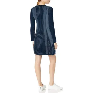 New Womens NWT PrAna S Whitley Blue Dark Cobal Sweater Dress Organic Cotton Knit