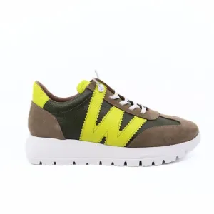 NEW WONDERS women's trend cyber sneakers in taupe
