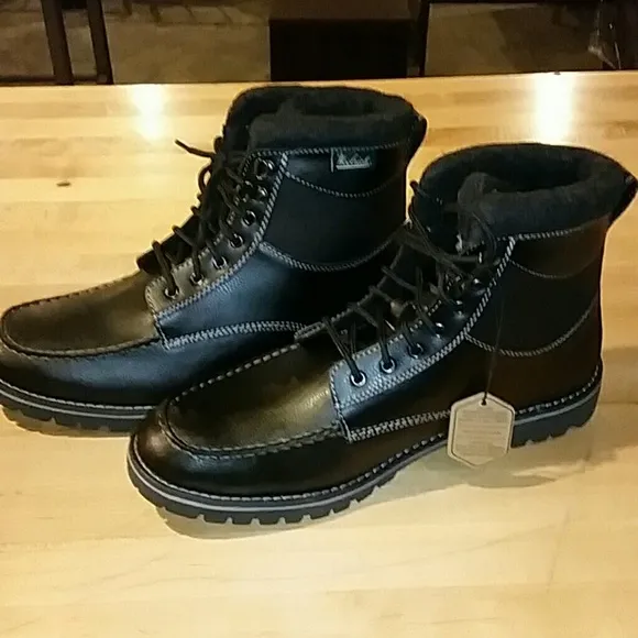 NEW! Woolrich Brushman Tall Black Utility Dress Boots