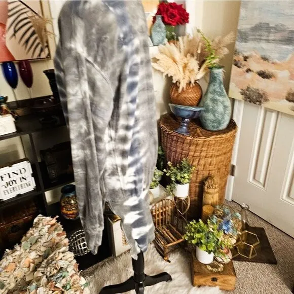 New Young Fabulous &amp; Broke Tye Dye TurtleNeck Asymmetrical Mini Sweater Dress.