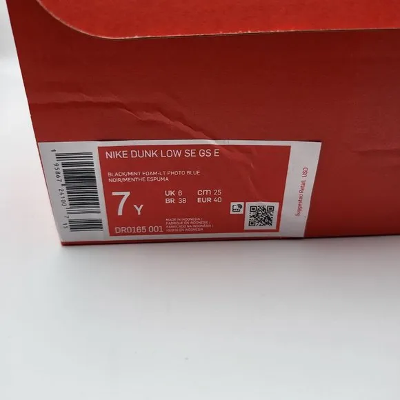 NEW Youth 7 / Women's 8.5 Nike Dunk Low Special Edition - DR0165-001