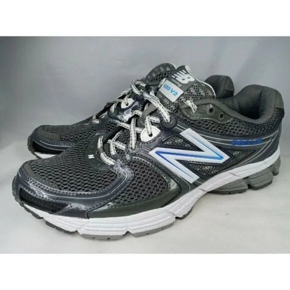 New Balance W680FF2  Running Shoes 680 V2 Women's Size 9.5 ‎ Silver/Blue