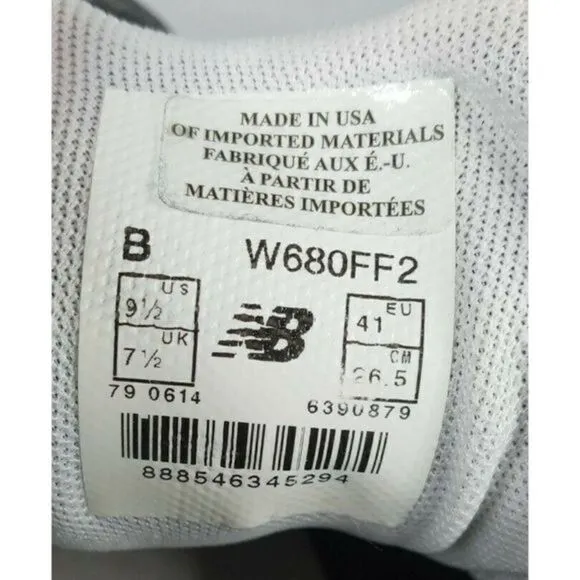 New Balance W680FF2  Running Shoes 680 V2 Women's Size 9.5 ‎ Silver/Blue