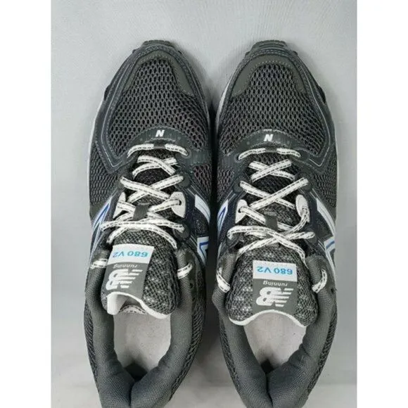 New Balance W680FF2  Running Shoes 680 V2 Women's Size 9.5 ‎ Silver/Blue
