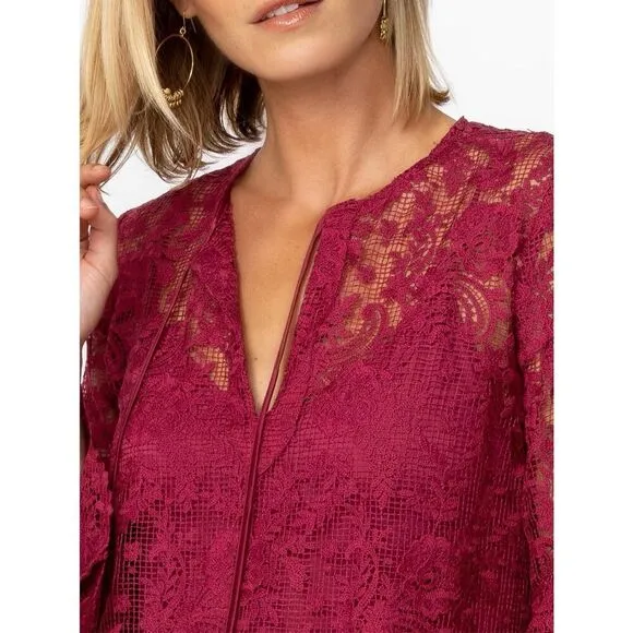 NEW JOHNNY WAS Women’s S Harper Lace Mini Dress  $388 MSRP