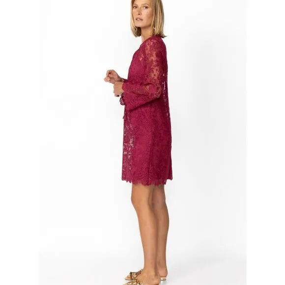 NEW JOHNNY WAS Women’s S Harper Lace Mini Dress  $388 MSRP