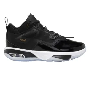 🫨NEW🔐Jordan STAY LOYAL 3 tennis shoes sneakers MEN 11.5 GS BLACK METALLIC GOLD
