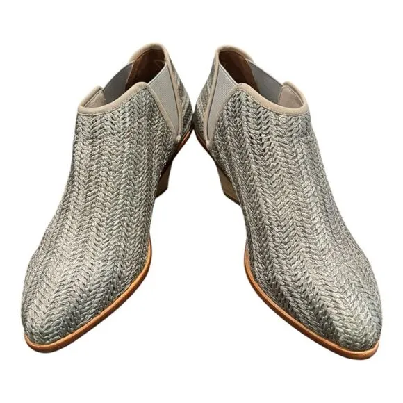 NEW Matt Bernson Women's Marlow Ash Raffia Ankle Boots Booties 10