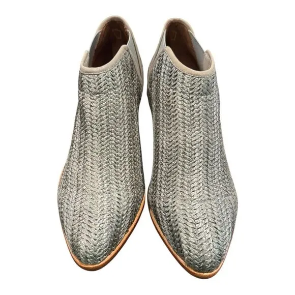 NEW Matt Bernson Women's Marlow Ash Raffia Ankle Boots Booties 10