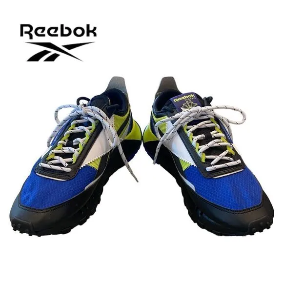 NEW Reebok Men's CL Legacy Blue Black Chartreuse Running Shoes Sneakers 8.5