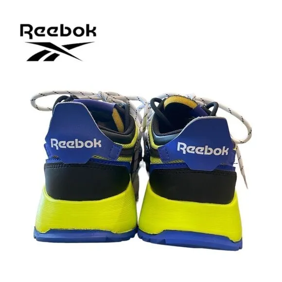 NEW Reebok Men's CL Legacy Blue Black Chartreuse Running Shoes Sneakers 8.5
