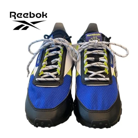 NEW Reebok Men's CL Legacy Blue Black Chartreuse Running Shoes Sneakers 8.5