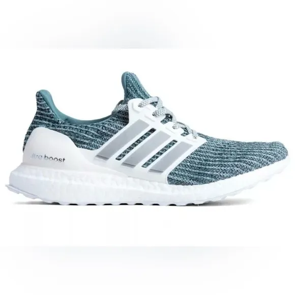 NIB Adidas Men’s Ultra Boost LTD Cloud White/Silver Metallic Running Shoes 11.5