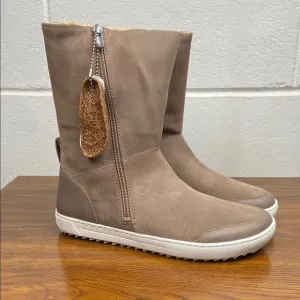 NIB Birkenstock Fossholl‎ Taupe Suede Ankle Boots EU38 Regular Fit 1011054