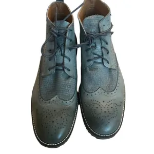 NIB Cycleur de Luxe High Ankle Lima Mid Grey Leather Lace up Boots Shoes. Men 13