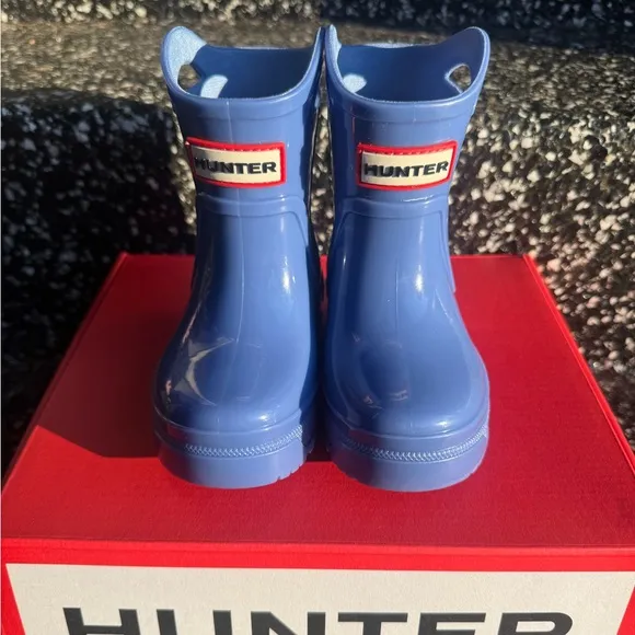 NIB. Hunter. Little Kids Georgey Waterproof Boots. Size 6C. Blue