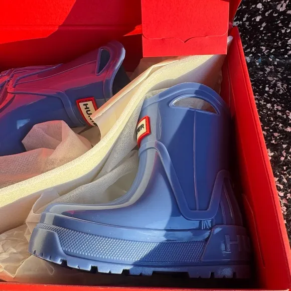 NIB. Hunter. Little Kids Georgey Waterproof Boots. Size 6C. Blue