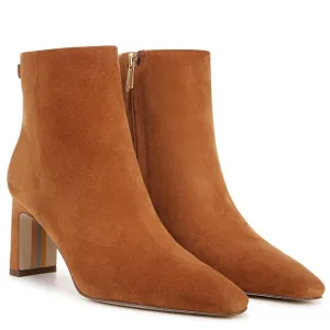 NIB Sam Edelman Saige Women's Tan Suede Ankle Boots size 9.5 Frontier Brown